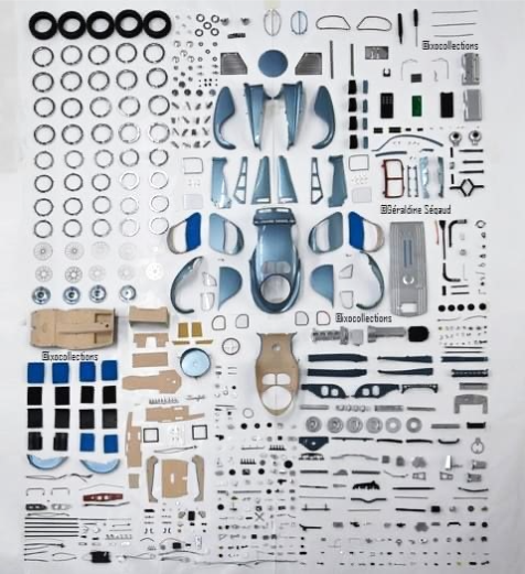 IXO 1/8 Bugatti Type 57 SC Atlantic kit parts IXO 1/8 Bugatti Type 57 SC Atlantic kit parts