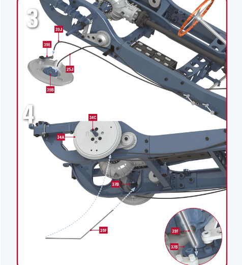 IXO 1/8 Bugatti Type 57 SC Atlantic kit parts IXO 1/8 Bugatti Type 57 SC Atlantic kit parts