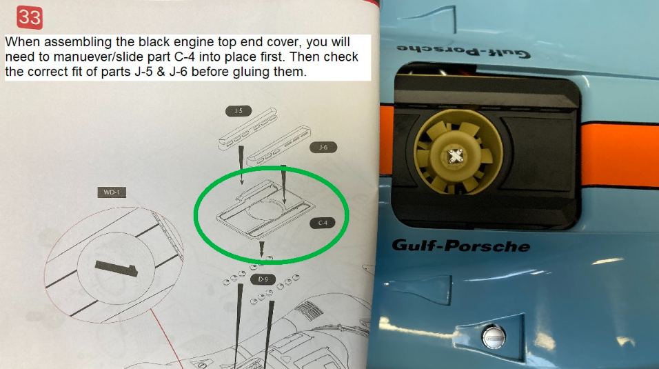 Pocher 1/8 Gulf Porsche 917 K HK118 build photos Pocher 1/8 Gulf Porsche 917 K HK118 build photos
