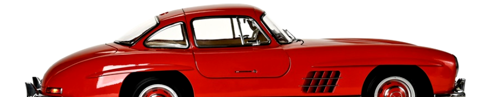IXO 1/8 scale silver Mercedes 300 SL Gullwing kit