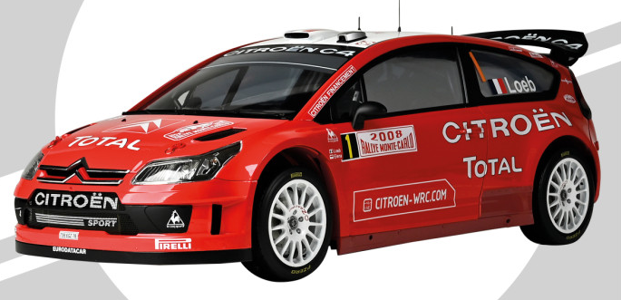 IXO 1/8 scale Citroen C4 WRC (Sebastien Loeb) kit
