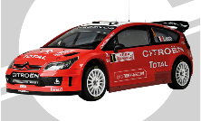 IXO 1/8 Citroen C4 WRC Rally kit