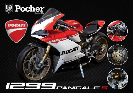 Pocher HK107 HK110 HK117 Ducati Panigale Anniversario 1/4 1:4 scale kit Pocher HK107 HK110 HK117 Ducati Panigale Anniversario 1/4 1:4 scale kit